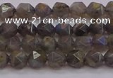 CLB971 15.5 inches 6mm faceted nuggets labradorite gemstone beads