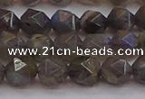 CLB974 15.5 inches 12mm faceted nuggets labradorite gemstone beads