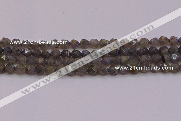 CLB974 15.5 inches 12mm faceted nuggets labradorite gemstone beads