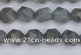 CLB981 15.5 inches 6mm faceted nuggets labradorite beads wholesale