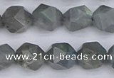 CLB983 15.5 inches 10mm faceted nuggets labradorite beads wholesale