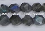 CLB988 15.5 inches 10mm faceted nuggets labradorite beads wholesale