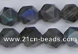 CLB989 15.5 inches 12mm faceted nuggets labradorite beads wholesale