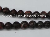 CLD102 15.5 inches 8mm faceted round leopard skin jasper beads