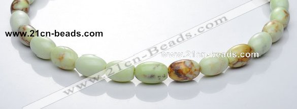 CLE02 16 inch 10*14mm rice lemon turquoise stone beads Wholesale