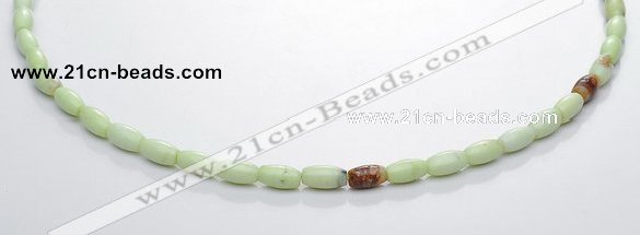 CLE06 4*8mm rice lemon turquoise gemstone beads Wholesale
