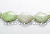 CLE14 rhombic 10*10mm lemon turquoise gemstone beads Wholesale