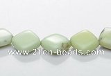 CLE15 rhombic 8*8mm lemon turquoise gemstone beads Wholesale