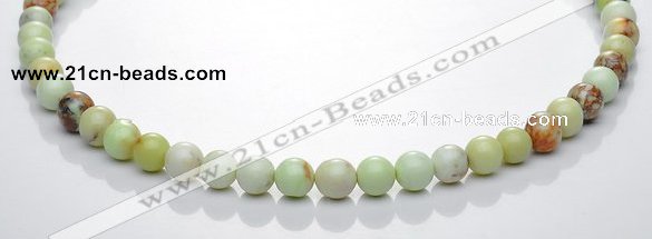 CLE19  15.5 inch round 8mm lemon turquoise stone beads Wholesale