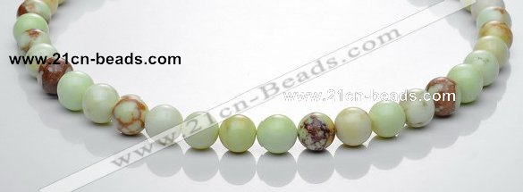 CLE20 16 inches 10mm round lemon turquoise stone beads Wholesale