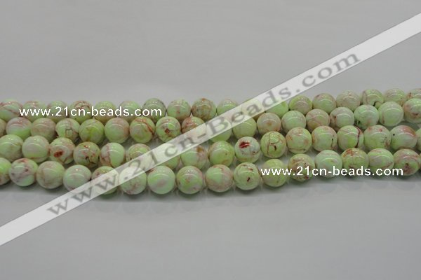 CLE201 15.5 inches 6mm round lemon turquoise beads wholesale