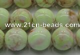 CLE203 15.5 inches 10mm round lemon turquoise beads wholesale