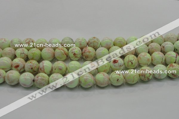 CLE203 15.5 inches 10mm round lemon turquoise beads wholesale