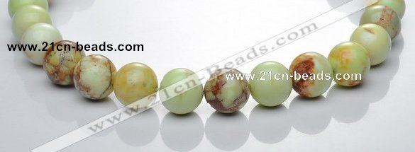 CLE22 16mm lemon turquoise round gemstone beads Wholesale