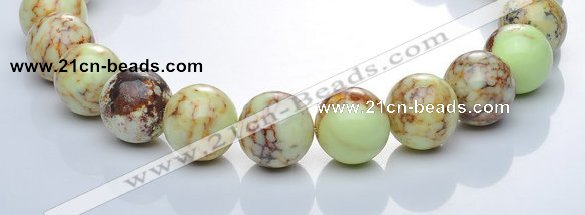 CLE23 lemon turquoise 20mm round gemstone beads Wholesale