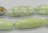 CLE36 15.5 inches 10*30mm rice lemon turquoise beads wholesale