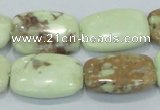 CLE42 15.5 inches 18*25mm rectangle lemon turquoise beads wholesale