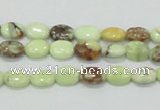 CLE52 15.5 inches 8*10mm oval lemon turquoise beads wholesale