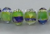 CLG38 14 inches 8*10mm faceted rondelle handmade lampwork beads