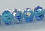 CLG41 14 inches 8*10mm faceted rondelle handmade lampwork beads