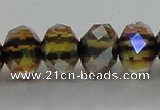 CLG43 14 inches 8*10mm faceted rondelle handmade lampwork beads