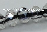 CLG48 13 inches 9*12mm faceted rondelle handmade lampwork beads