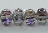 CLG49 13 inches 9*12mm faceted rondelle handmade lampwork beads