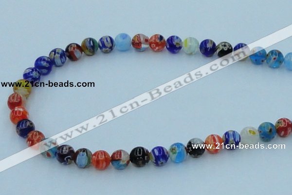 CLG501 16 inches 8mm round lampwork glass beads wholesale