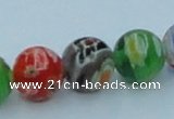 CLG502 16 inches 10mm round lampwork glass beads wholesale