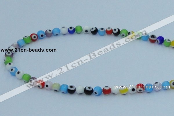 CLG504 16 inches 6mm round lampwork glass beads wholesale