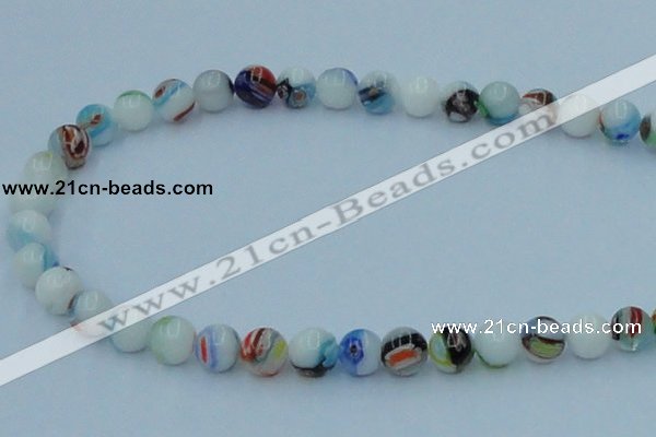 CLG509 16 inches 8mm round lampwork glass beads wholesale