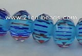 CLG51 13 inches 9*12mm faceted rondelle handmade lampwork beads