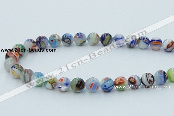 CLG510 16 inches 12mm round lampwork glass beads wholesale