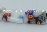 CLG521 16 inches 10*14mm rectangle lampwork glass beads wholesale