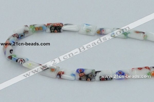 CLG521 16 inches 10*14mm rectangle lampwork glass beads wholesale