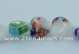 CLG524 16 inches 10*10mm heart lampwork glass beads wholesale