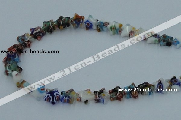 CLG528 16 inches 10*10mm star lampwork glass beads wholesale