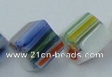 CLG530 16 inches 10*10mm cube lampwork glass beads wholesale