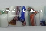 CLG533 16 inches 10*10mm cube lampwork glass beads wholesale