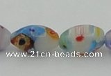 CLG537 16 inches 8*12mm rice lampwork glass beads wholesale