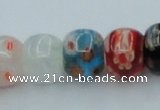 CLG571 16 inches 8*10mm rondelle lampwork glass beads wholesale