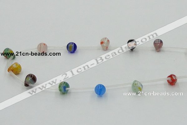 CLG573 16 inches 8*10mm teardrop lampwork glass beads wholesale