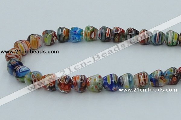 CLG574 16 inches 10*12mm apple lampwork glass beads wholesale