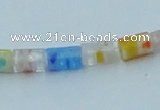 CLG575 16 inches 4*6mm cylinder lampwork glass beads wholesale