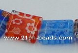 CLG585 16 inches 10*12mm rectangle lampwork glass beads wholesale