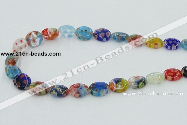 CLG589 16 inches 10*12mm oval lampwork glass beads wholesale