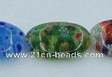 CLG590 16 inches 13*18mm oval lampwork glass beads wholesale