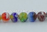 CLG600 16 inches 6mm round lampwork glass beads wholesale