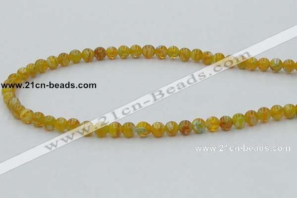 CLG601 16 inches 6mm round lampwork glass beads wholesale