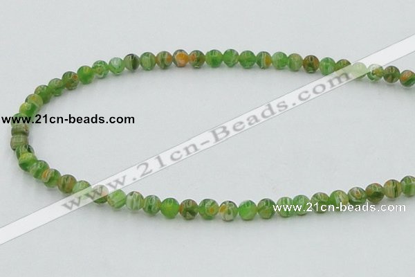 CLG602 16 inches 6mm round lampwork glass beads wholesale